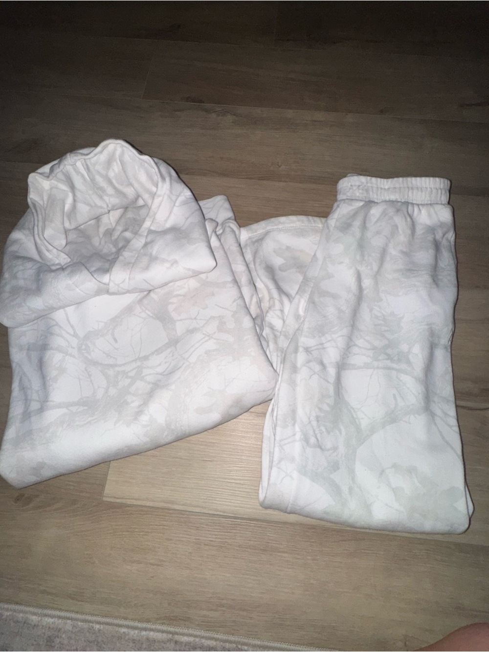 Women’s White Camo Set